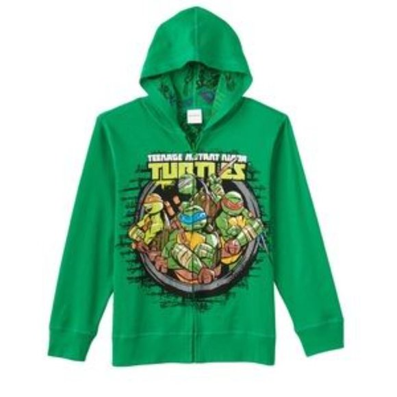 Nickelodeon Mutant Ninja Turtle Full Zip Graphic Hoodie - Picture 1 of 11